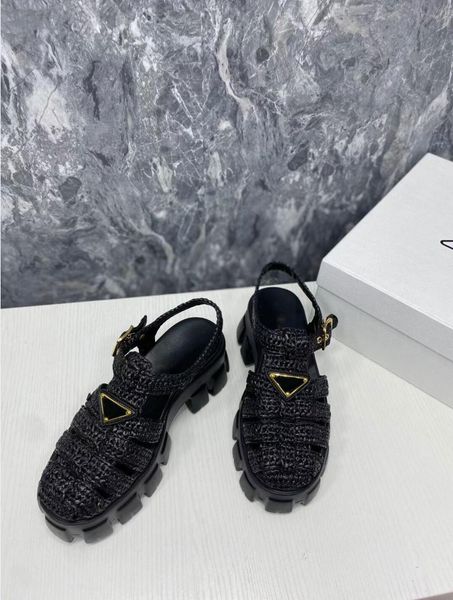 woven monolith wine coconut fiber sandals summer muffin thick bottomed beach roman pig cage shoes size 35-40, Black
woven monolith wine coconut fiber sandals summer muffin thick bottomed beach roman pig cage shoes size 35-40, Black