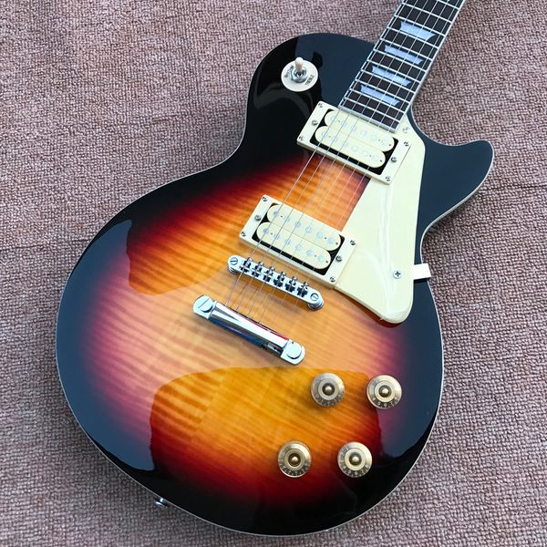 electric guitar with mahogany body, aaa flame maple mahogany neck, rose wood fingerboard, and 2 humbucking pickups258
electric guitar with mahogany body, aaa flame maple mahogany neck, rose wood fingerboard, and 2 humbucking pickups258