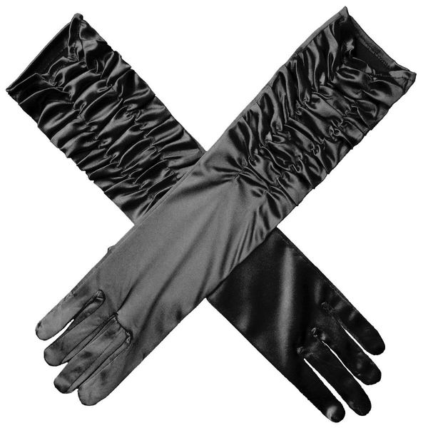 5pair bride wedding gloves women' wrinkled stage performance wedding satin gloves, Blue;gray
5pair bride wedding gloves women' wrinkled stage performance wedding satin gloves, Blue;gray