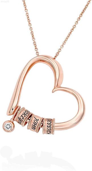 myka - personalized heart shape necklace with engraved beads for women custom inscribed names optional diamond stone dainty fashion jewelry, Silver
myka - personalized heart shape necklace with engraved beads for women custom inscribed names optional diamond stone dainty fashion jewelry, Silver