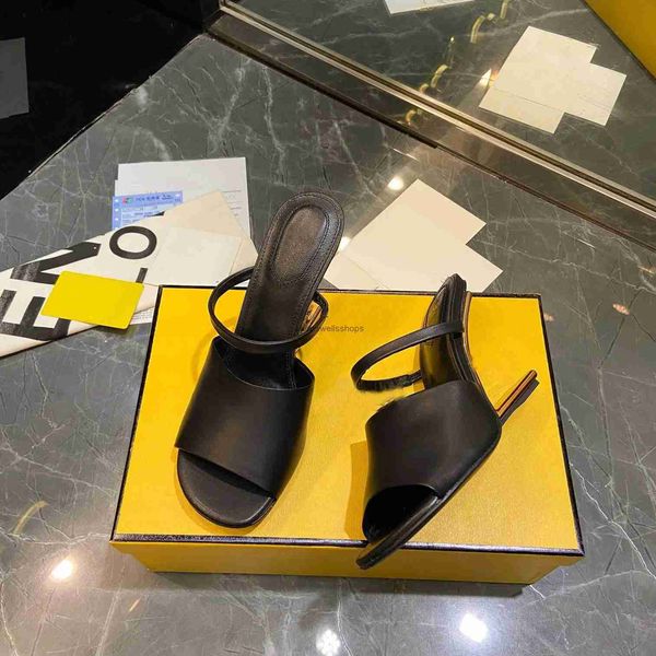 designer sandals first sandals women slides leather high-heeled sheepskin stiletto sandal gold metal diagonal f carved luxury shoes, Black
designer sandals first sandals women slides leather high-heeled sheepskin stiletto sandal gold metal diagonal f carved luxury shoes, Black