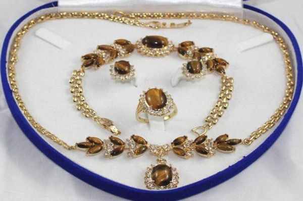 18k yellow gold gp inlay tiger039s eye necklace bracelet earring ringbox1577186, Slivery;golden
18k yellow gold gp inlay tiger039s eye necklace bracelet earring ringbox1577186, Slivery;golden