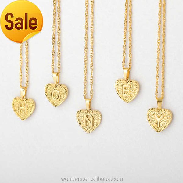 heart initial necklace gold color letter name women collar chain jewelry, Silver
heart initial necklace gold color letter name women collar chain jewelry, Silver
