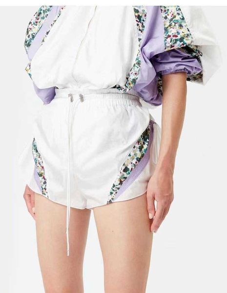 isabel marant women designer shorts fashion new letter color blocked print windproof casual summer cotton shorts, White;black
isabel marant women designer shorts fashion new letter color blocked print windproof casual summer cotton shorts, White;black