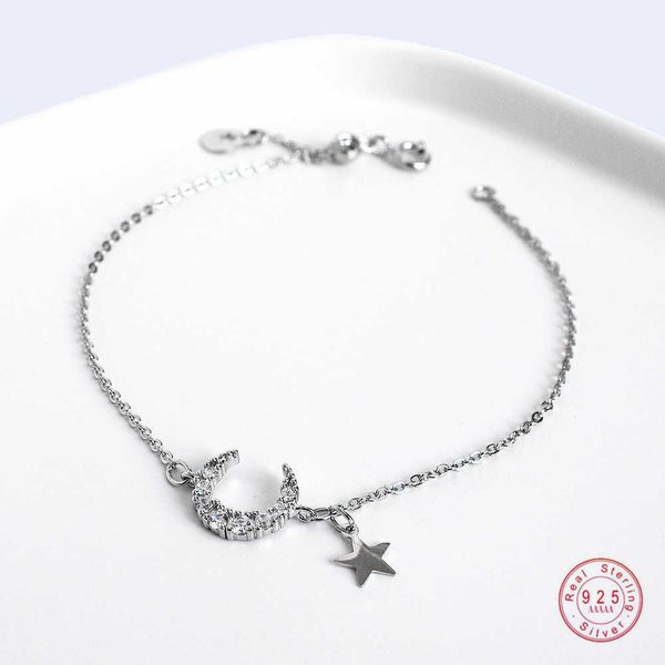 charm bracelets 925 sterling silver simple moon star bracelet for women fashion classic student party jewelry accessories girlfriend gift aa, Golden;silver
charm bracelets 925 sterling silver simple moon star bracelet for women fashion classic student party jewelry accessories girlfriend gift aa, Golden;silver