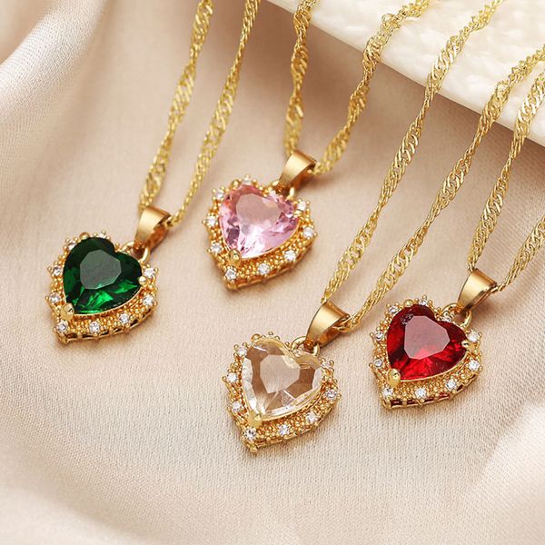 pendant necklaces fashion heart shaped zirconia necklace for women red love mother day valentine gift jewelry 230506, Silver
pendant necklaces fashion heart shaped zirconia necklace for women red love mother day valentine gift jewelry 230506, Silver