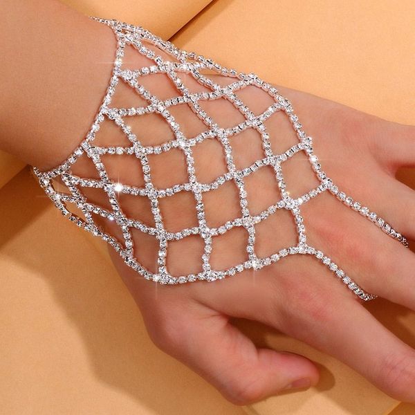 wedding bracelets fashion rhinestone jewelry mesh finger bracelet original design accessories bracelet, Golden;silver
wedding bracelets fashion rhinestone jewelry mesh finger bracelet original design accessories bracelet, Golden;silver