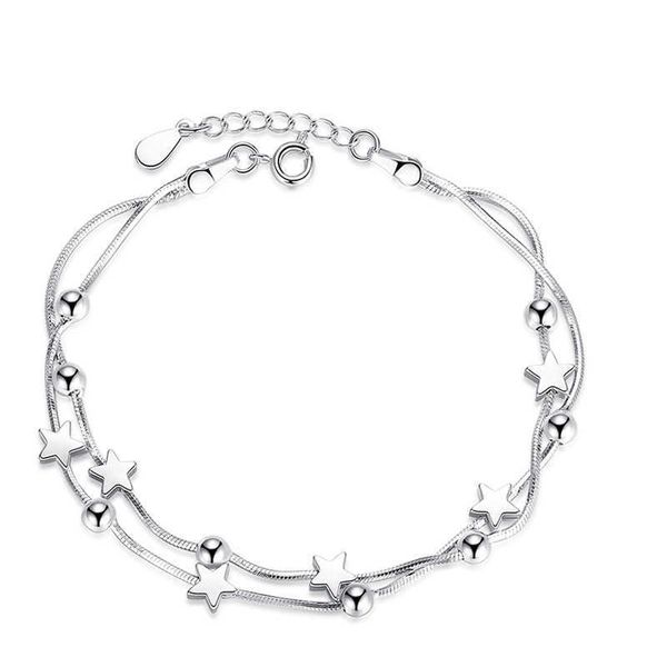 charm bracelets 925 sterling silver star bracelet stamp woman charm beads bracelet retro square simple bracelet friends gift length 20cm ban, Golden;silver
charm bracelets 925 sterling silver star bracelet stamp woman charm beads bracelet retro square simple bracelet friends gift length 20cm ban, Golden;silver