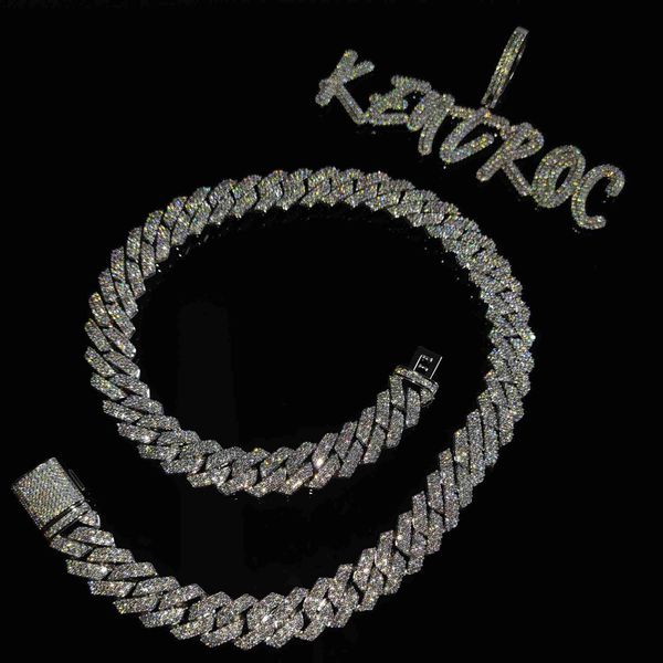 14mm moissanite cuban chain hip hop miami prong cuban chain brass 925 silver iced out diamond bling necklace bracelet
14mm moissanite cuban chain hip hop miami prong cuban chain brass 925 silver iced out diamond bling necklace bracelet