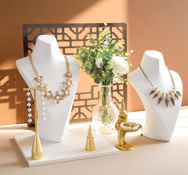 jewelry pouches bags white resine necklace display stand holder hanger organizer bust model rack highend2494009, Pink;blue
jewelry pouches bags white resine necklace display stand holder hanger organizer bust model rack highend2494009, Pink;blue