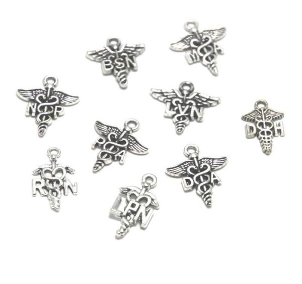 15pcs sign charm rn np bsn ma lvn pa rn lpn da dh charms antique silver charms pendants 11x20mm5026816, Bronze;silver
15pcs sign charm rn np bsn ma lvn pa rn lpn da dh charms antique silver charms pendants 11x20mm5026816, Bronze;silver