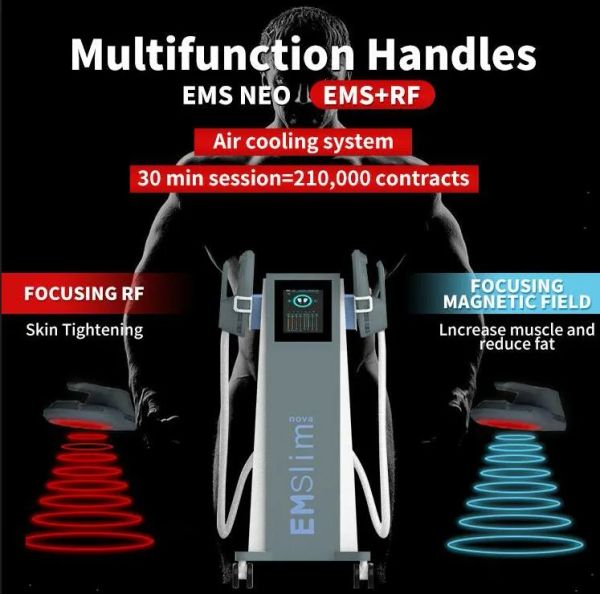 new emslim nova slimming 4 handles with rf cushion hi-emt body shape ems sculpt build muscles electromagnetic stimulator weight loss beauty
new emslim nova slimming 4 handles with rf cushion hi-emt body shape ems sculpt build muscles electromagnetic stimulator weight loss beauty