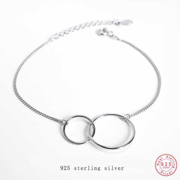 charm bracelets 925 sterling silver simple double ring geometric bracelet women korean style temperament party wedding jewelry accessories a, Golden;silver
charm bracelets 925 sterling silver simple double ring geometric bracelet women korean style temperament party wedding jewelry accessories a, Golden;silver