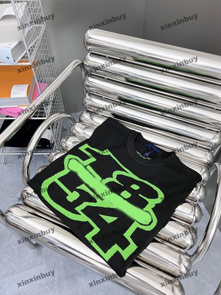 xinxinbuy men designer tee t shirt 23ss knitted purist 1854 letter jacquard short sleeve cotton women blue green s-2xl, Black;brown
xinxinbuy men designer tee t shirt 23ss knitted purist 1854 letter jacquard short sleeve cotton women blue green s-2xl, Black;brown