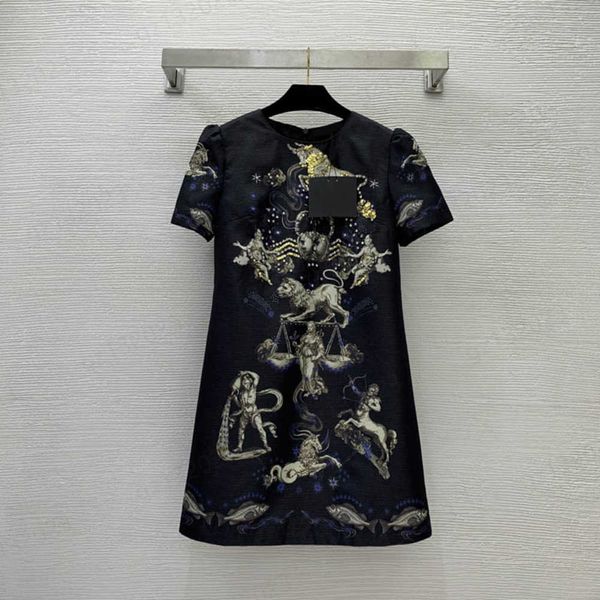 luxury dress for women diamond beaded cupid star print on the chest fashion slim and versatile round neck short-sleeved dresses designer wom, Black;gray
luxury dress for women diamond beaded cupid star print on the chest fashion slim and versatile round neck short-sleeved dresses designer wom, Black;gray