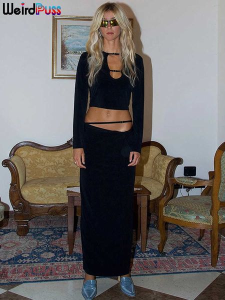 two piece dress weird puss autumn women two piece set solid elegant chic skinny crop hollow long skirts matching streetwear skinny outfits j, White
two piece dress weird puss autumn women two piece set solid elegant chic skinny crop hollow long skirts matching streetwear skinny outfits j, White
