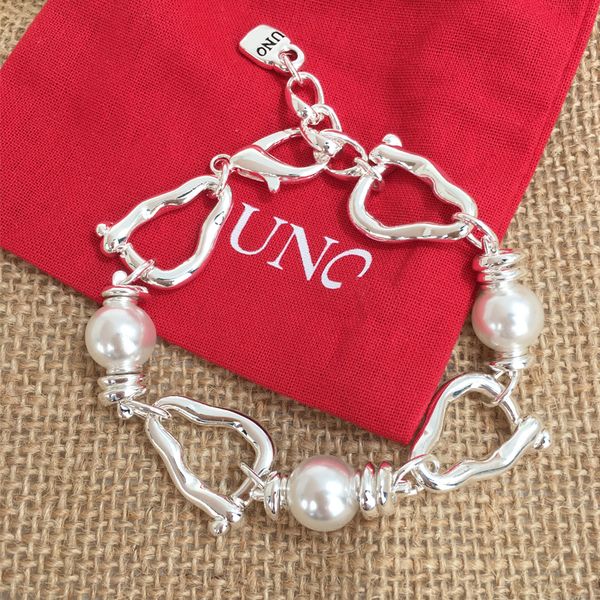 chain alloy plated pearl irregular bracelet silver clasp fashion with wholesale european gift 230506, Black
chain alloy plated pearl irregular bracelet silver clasp fashion with wholesale european gift 230506, Black