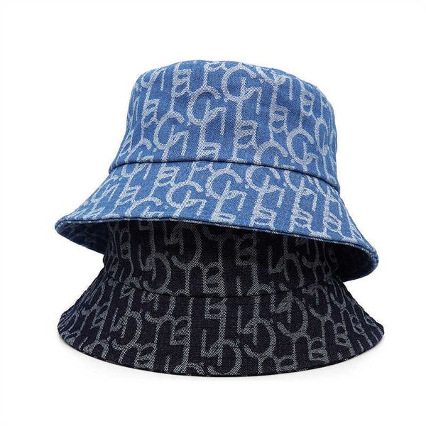 wide brim hats 2021 luxury brand letter fisherman hat women men denim bucket hat spring and summer sun bucket designer j230503, Blue;gray
wide brim hats 2021 luxury brand letter fisherman hat women men denim bucket hat spring and summer sun bucket designer j230503, Blue;gray