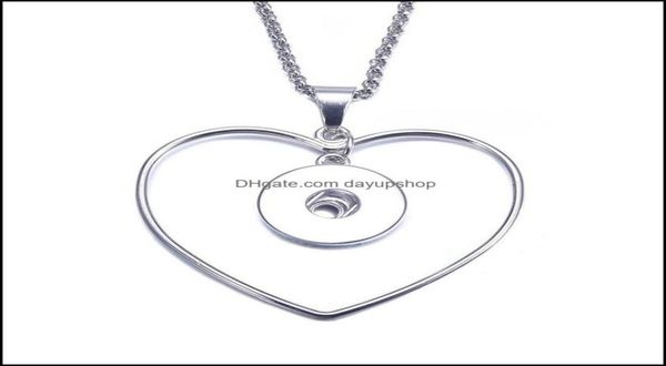 pendant necklaces noosa snap button jewelry heart circle necklace with link leather chain fit 18mm women drop delivery 202 dayup7670614, Silver
pendant necklaces noosa snap button jewelry heart circle necklace with link leather chain fit 18mm women drop delivery 202 dayup7670614, Silver