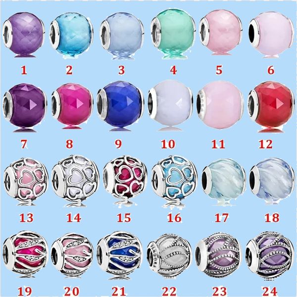 925 silver beads charms fit pandora charm blue love heart bag glass beads all-match, Black
925 silver beads charms fit pandora charm blue love heart bag glass beads all-match, Black
