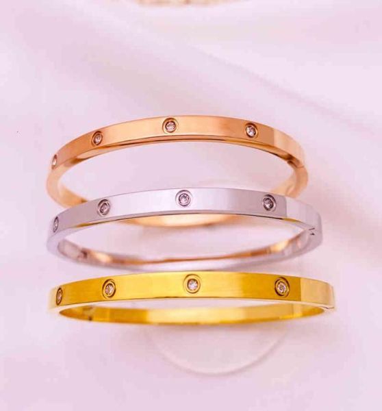 korean version 4mm fine ten diamond bracelet female gold titanium steel open bracelet male buckle lovers accessories factory5976225, Black
korean version 4mm fine ten diamond bracelet female gold titanium steel open bracelet male buckle lovers accessories factory5976225, Black