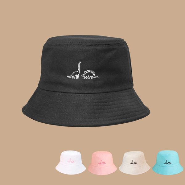 wide brim hats cute dinosaur embroidery bucket hats women men simple solid color bob fisherman hat summer cotton foldable beach panama gorro, Blue;gray
wide brim hats cute dinosaur embroidery bucket hats women men simple solid color bob fisherman hat summer cotton foldable beach panama gorro, Blue;gray