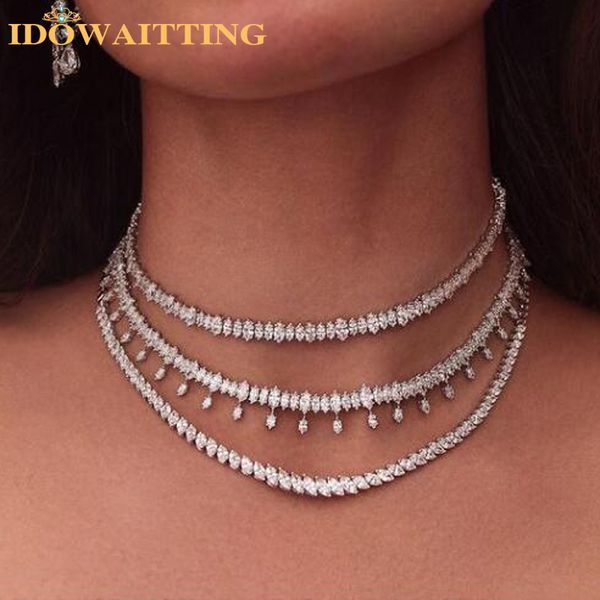 pendant necklaces 2023 iced out bling 5a cz tennis choker necklace for women fashion sparking oval shape cubic zirconia multi layers jewelry, Silver
pendant necklaces 2023 iced out bling 5a cz tennis choker necklace for women fashion sparking oval shape cubic zirconia multi layers jewelry, Silver