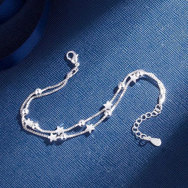 charm bracelets new 925 sterling silver fine stars bracelets for women fashion original designer party wedding accessories jewelry gifts aa2, Golden;silver
charm bracelets new 925 sterling silver fine stars bracelets for women fashion original designer party wedding accessories jewelry gifts aa2, Golden;silver