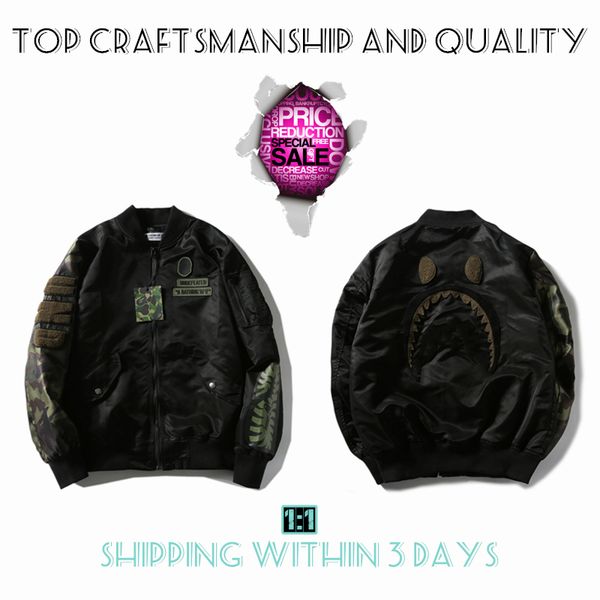 craftsmanship mens jackets shark mens star spots designers coat varsity co-branding stylist storm ghosts military style camouflage jacket ba, Black
craftsmanship mens jackets shark mens star spots designers coat varsity co-branding stylist storm ghosts military style camouflage jacket ba, Black