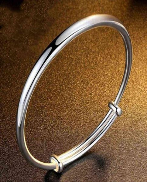 classical simple fashion 925 sterling silver adjustable smooth bracelets bangles pulseras for women jewelry8219367, Black
classical simple fashion 925 sterling silver adjustable smooth bracelets bangles pulseras for women jewelry8219367, Black