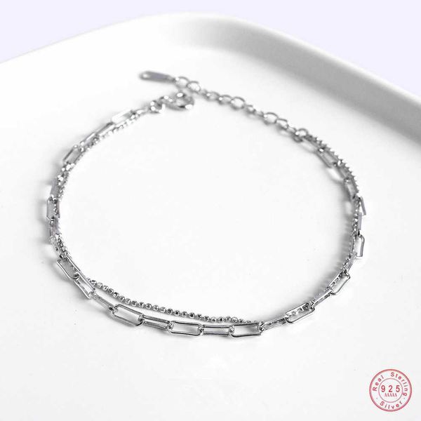 charm bracelets 925 sterling silver fashion simple bead chain double-layer bracelet women light luxury temperament party jewelry accessories, Golden;silver
charm bracelets 925 sterling silver fashion simple bead chain double-layer bracelet women light luxury temperament party jewelry accessories, Golden;silver