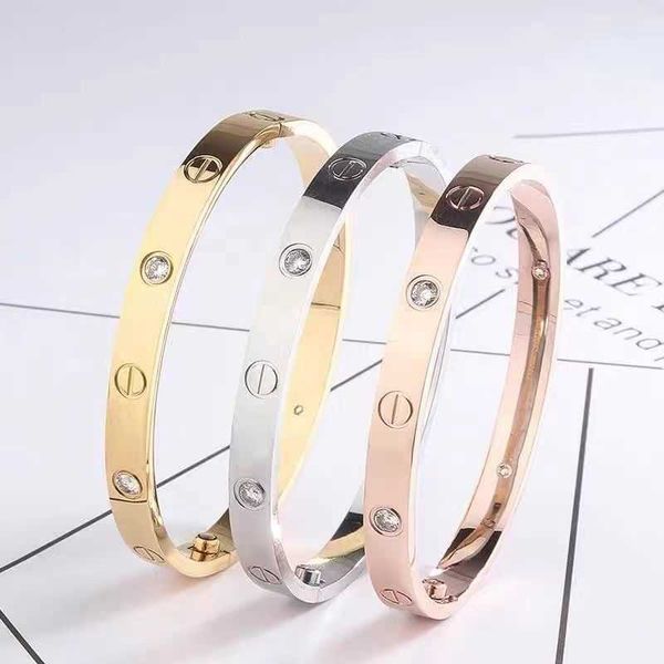 designer new new 18k rose gold love bracelet women's wide edition diamondless four diamond lovers' colorless classic male, Black
designer new new 18k rose gold love bracelet women's wide edition diamondless four diamond lovers' colorless classic male, Black