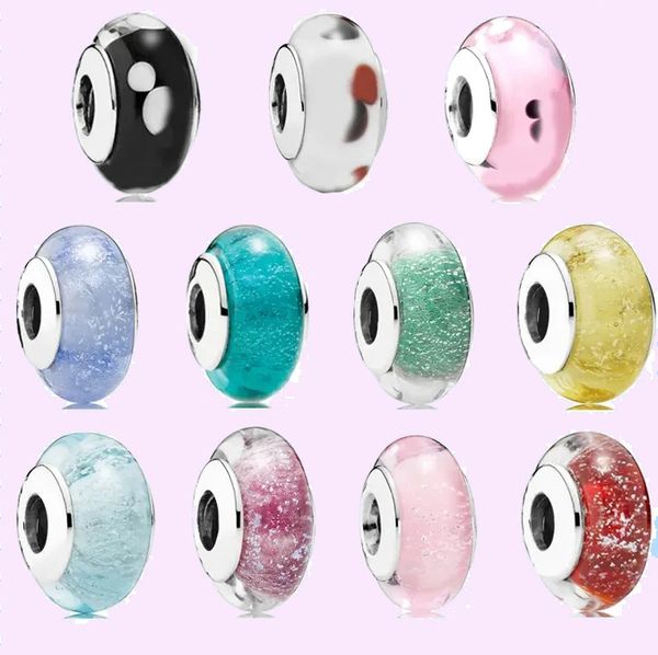 925 silver beads charms fit pandora charm new bubble diy multi-faceted glass beads, Black
925 silver beads charms fit pandora charm new bubble diy multi-faceted glass beads, Black