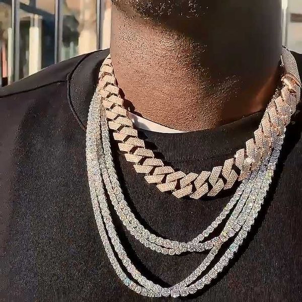 10mm white 18k gold plated silver vvs moissanite diamond necklace bracelet jewelry hip hop miami iced out cuban link chain
10mm white 18k gold plated silver vvs moissanite diamond necklace bracelet jewelry hip hop miami iced out cuban link chain