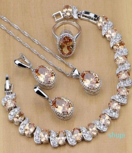 jewelry s925 sterling silver bridal jewelry champagne zircon jewelry sets for women earringspendantnecklaceringsbracelet4006566, Slivery;golden
jewelry s925 sterling silver bridal jewelry champagne zircon jewelry sets for women earringspendantnecklaceringsbracelet4006566, Slivery;golden