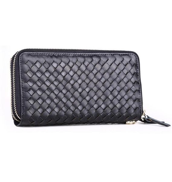 fashion luxury genuine women purse knitted money clip male clutch leather wallet men coin cluch bag1762100, Black
fashion luxury genuine women purse knitted money clip male clutch leather wallet men coin cluch bag1762100, Black