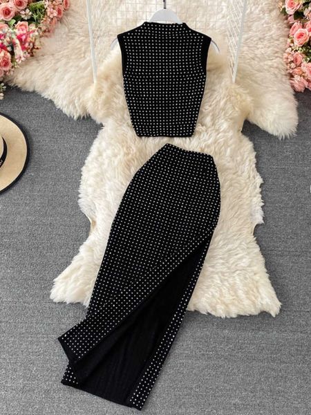 two piece dress woman club party two piece sets clothing summer diamond standup collar crop high waist wrap skirt outfits woman suits j2305, White
two piece dress woman club party two piece sets clothing summer diamond standup collar crop high waist wrap skirt outfits woman suits j2305, White