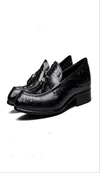 mens genuine leather tassel oxfords pointed toe dress shoes business man crocodile print wedding shoes 1nx42528606, Black
mens genuine leather tassel oxfords pointed toe dress shoes business man crocodile print wedding shoes 1nx42528606, Black