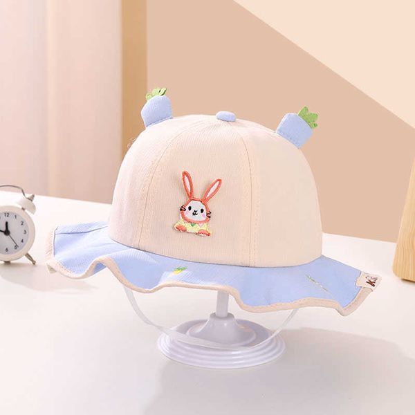 stingy brim hats spring summer new rabbit embroidery baby bucket hat cute newborn cartoon panama cap outdoor beach kid boy girl sun fisherma, Blue;gray
stingy brim hats spring summer new rabbit embroidery baby bucket hat cute newborn cartoon panama cap outdoor beach kid boy girl sun fisherma, Blue;gray