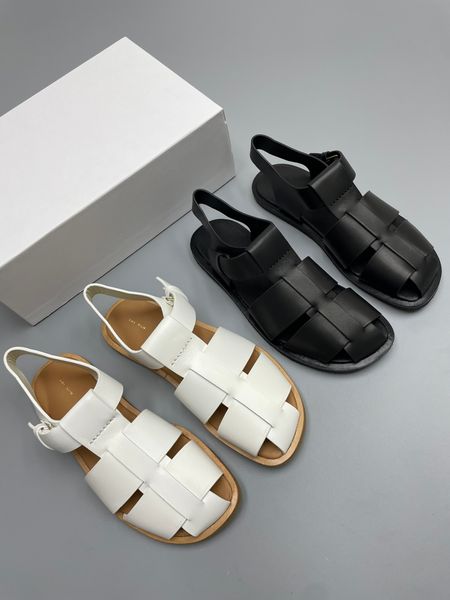 designer the row sandals french lady leather toe clip square kitten heel luxury casual comfortable outdoor party slippers p6ej, Black
designer the row sandals french lady leather toe clip square kitten heel luxury casual comfortable outdoor party slippers p6ej, Black
