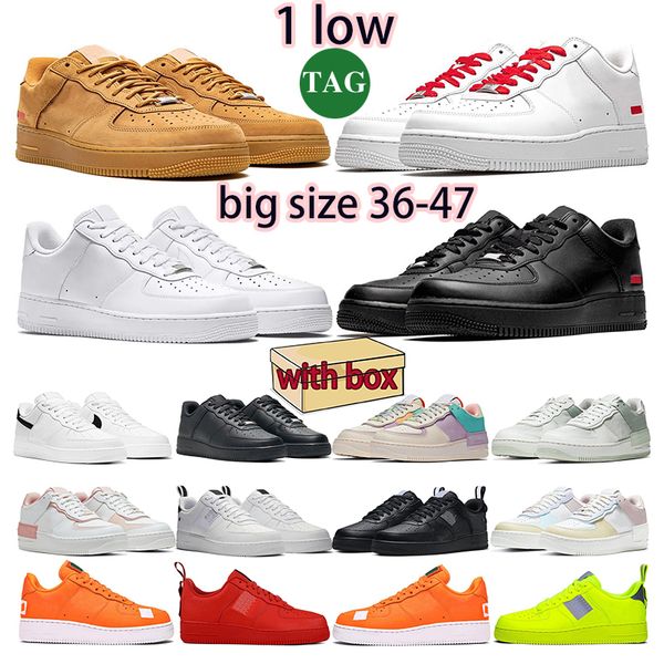 

running shoe low with box sports sneakers utility white black sup wheat white pale lvory outdoor mens trainers classi euro size 36-47