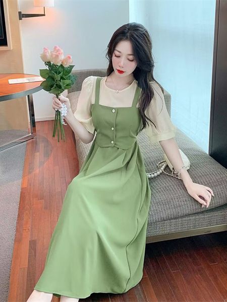 multi-size plus size micro-fat mm fake two-piece dress female summer new french retro long skirt/s-3xl, Black;gray
multi-size plus size micro-fat mm fake two-piece dress female summer new french retro long skirt/s-3xl, Black;gray