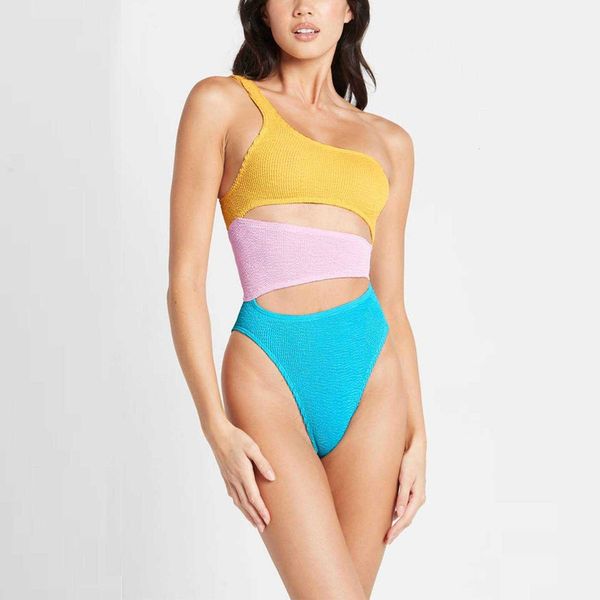 2023 new one piece women's contrast print panel mason triangle beach resort good hand feeling seduction and swimdress, Black
2023 new one piece women's contrast print panel mason triangle beach resort good hand feeling seduction and swimdress, Black