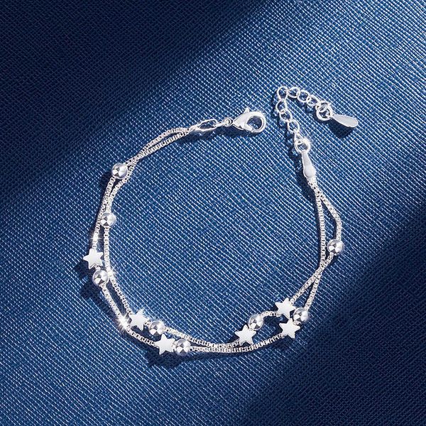charm bracelets 925 sterling silver star bracelet double layers stars beads charm bracelets for women box chain bangles silver 925 jewelry a, Golden;silver
charm bracelets 925 sterling silver star bracelet double layers stars beads charm bracelets for women box chain bangles silver 925 jewelry a, Golden;silver