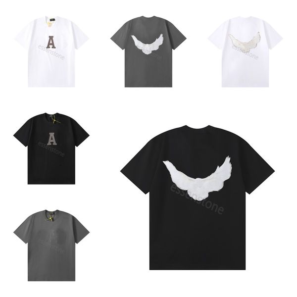 men's women t shirt with chest letters and dove pattern on the back tees fashion high street trendy casual wear men's gapp short s, White;black
men's women t shirt with chest letters and dove pattern on the back tees fashion high street trendy casual wear men's gapp short s, White;black
