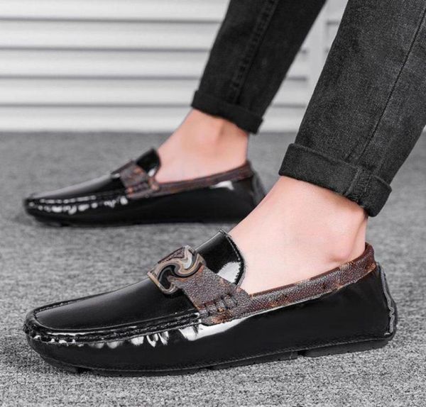 loafers men shoes pu leather solid color round toe flat casual fashion business party metal decoration trend classic simple peas s5020841, Black
loafers men shoes pu leather solid color round toe flat casual fashion business party metal decoration trend classic simple peas s5020841, Black