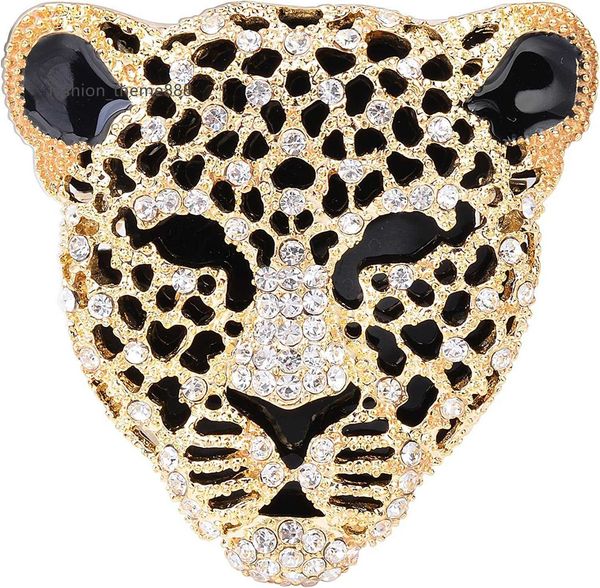 yybonnie vintage black enamel spotted leopard head rhinestone crystal animal breast pin lapel pin emblem metal god plated, Gray
yybonnie vintage black enamel spotted leopard head rhinestone crystal animal breast pin lapel pin emblem metal god plated, Gray