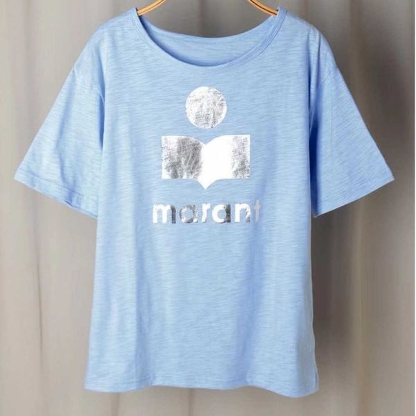 isabel marant 23ss women designer t shirt fashion letter sequin print loose pullover sports casual short-sleeved tees, White
isabel marant 23ss women designer t shirt fashion letter sequin print loose pullover sports casual short-sleeved tees, White