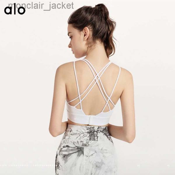 desginer alo yoga back bra women's gathering tank without steel ring collar running shockproof sports bra, White
desginer alo yoga back bra women's gathering tank without steel ring collar running shockproof sports bra, White