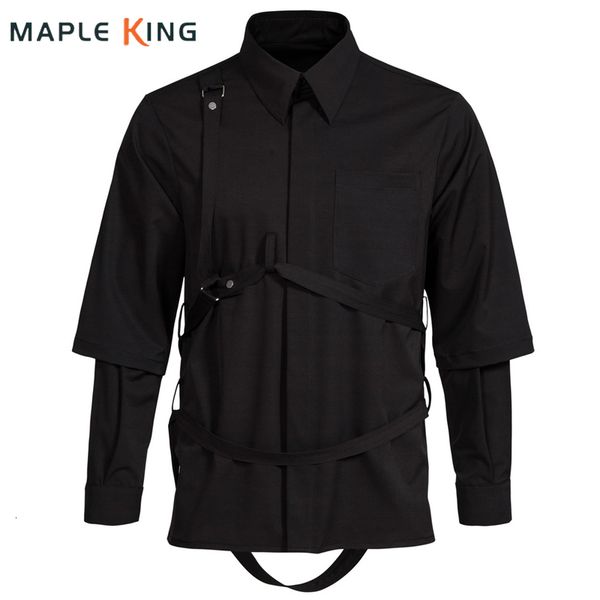 men's casual shirts yamamoto shirt men clothing steampunk techwear masculino harajuku fake two pieces japanese camisas 5xl mens oversiz, White;black
men's casual shirts yamamoto shirt men clothing steampunk techwear masculino harajuku fake two pieces japanese camisas 5xl mens oversiz, White;black